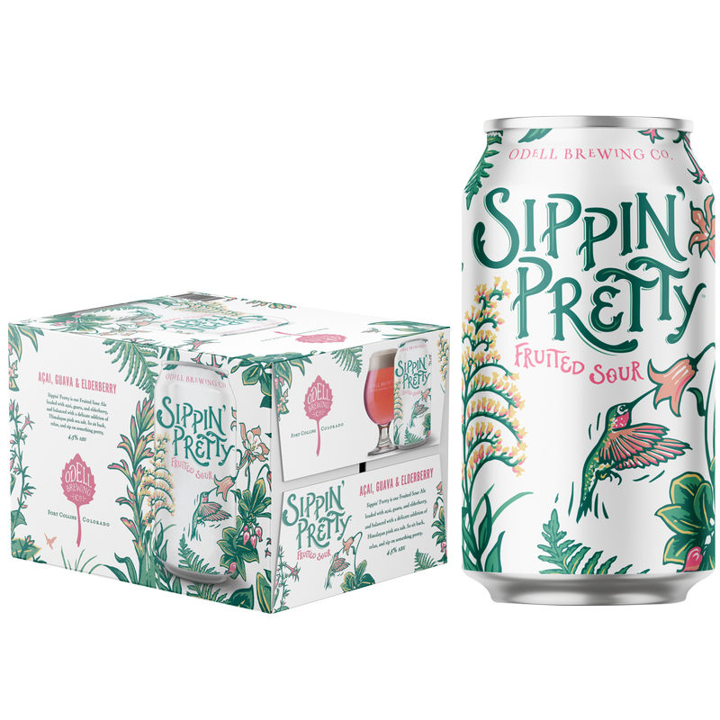 Odell Sippin Pretty Fruited Sour 6pk 12oz Can 4.5% ABV