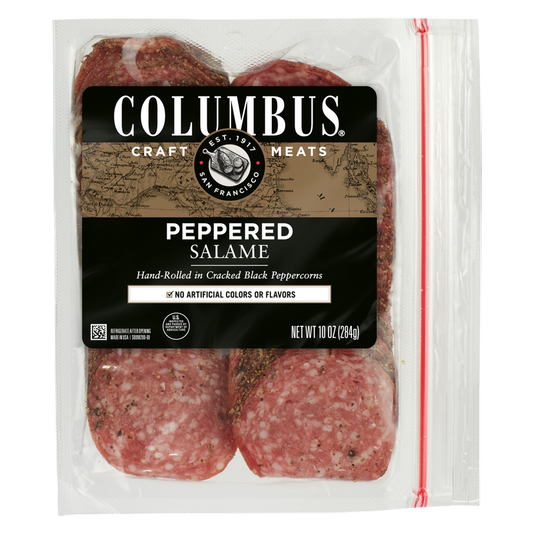 Columbus Peppered Salame Deli Meat - 10oz