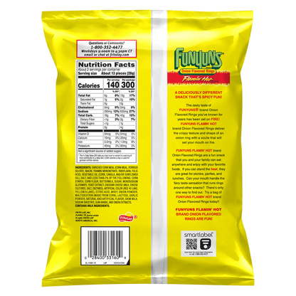 Funyuns Flamin' Hot Onion Flavored Rings 2.1oz