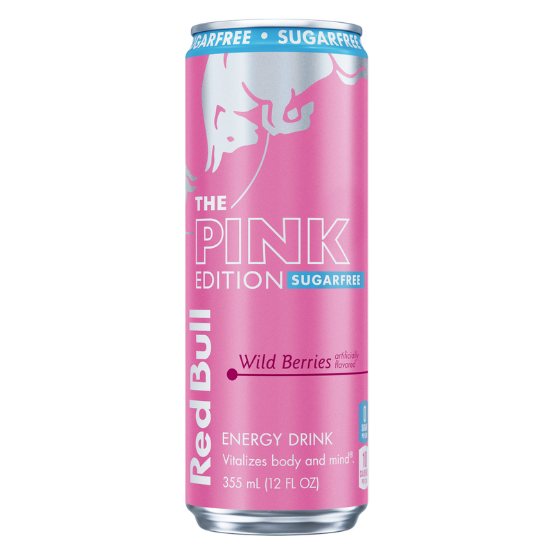 Red Bull Sugar Free Pink Edition Wild Berries 12oz Can