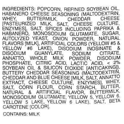 Rap Snacks Cardi B Habanero Hot Cheese Popcorn 2.75oz