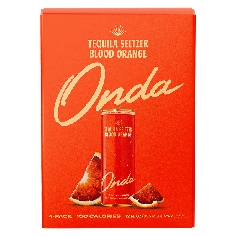Onda  Blood Orange Tequila Seltzer 4pk 12oz 5% ABV