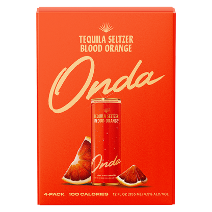 Onda  Blood Orange Tequila Seltzer 4pk 12oz 5% ABV