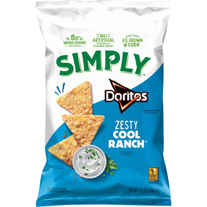 Simply Doritos Zesty Cool Ranch 5.5oz 