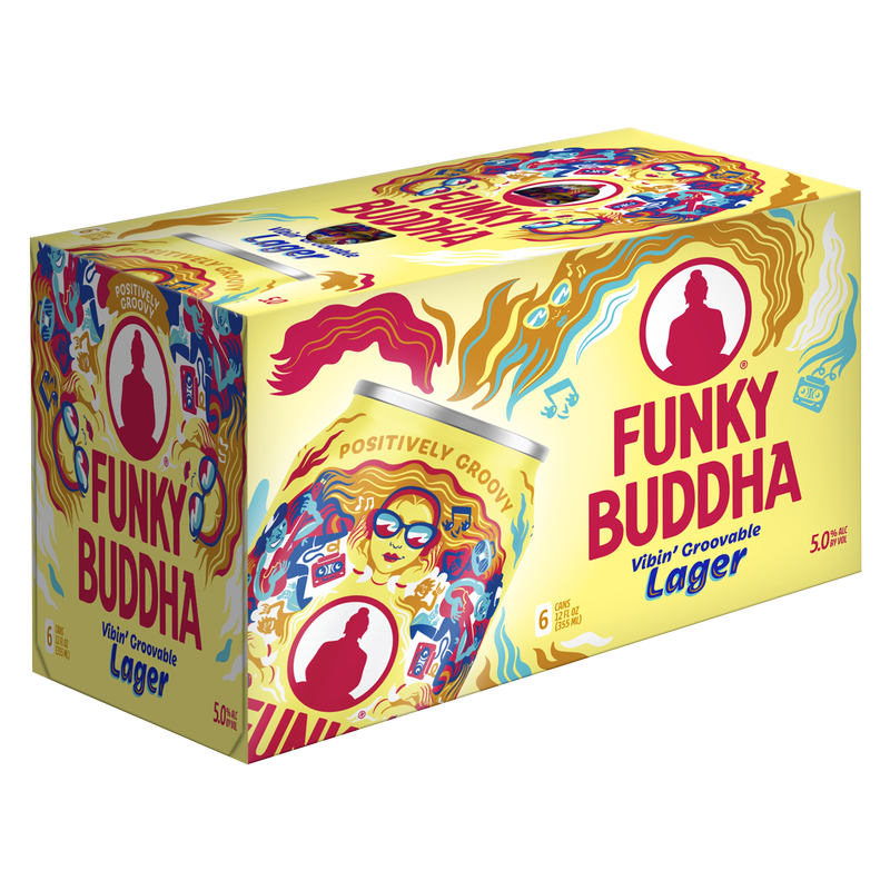 Funky Buddha Vibin' Groovable Lager 6pk 12oz Can 5.0% ABV