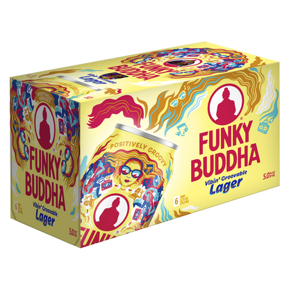 Funky Buddha Vibin' Groovable Lager 6pk 12oz Can 5.0% ABV