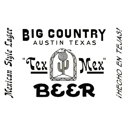Big Country Organic Brewing Co. TexMex Lager 6pk 12oz Can 5.5% ABV