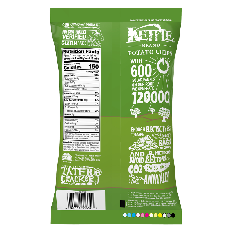 Kettle Brand Jalapeno Potato Chips 8.5oz