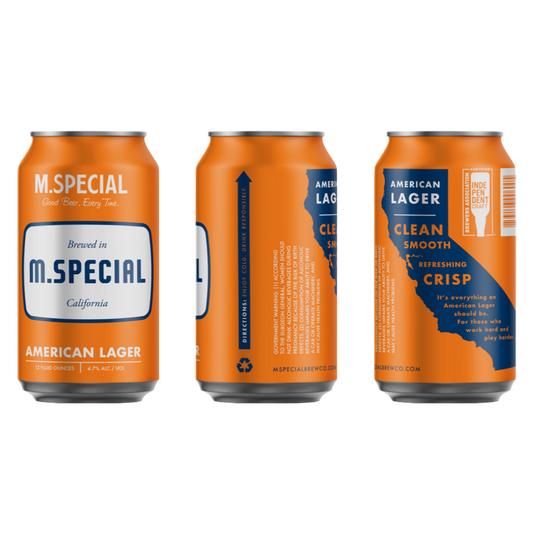 M. Special Brew Co. American Lager 6pk 12oz Can