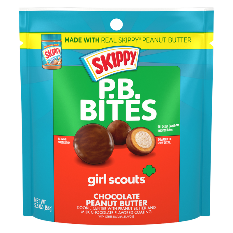SKIPPY P.B. Bites Girl Scout Cookie Chocolate Peanut Butter, 5.5oz