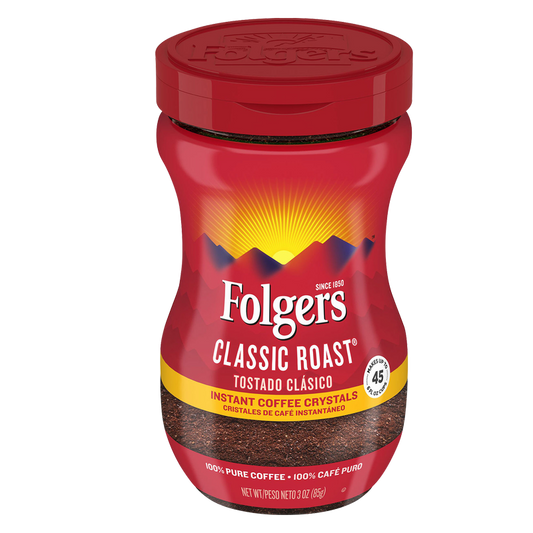 Folgers Classic Roast Instant Coffee 3oz