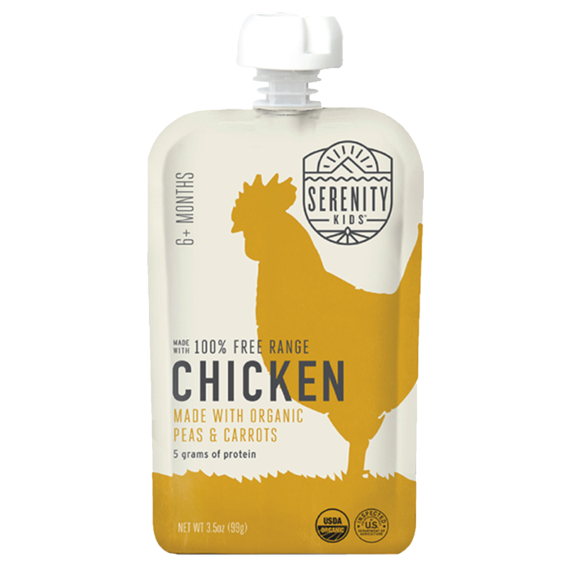 Serenity Kids Free Range Chicken with Organic Peas and Carrots Pouch