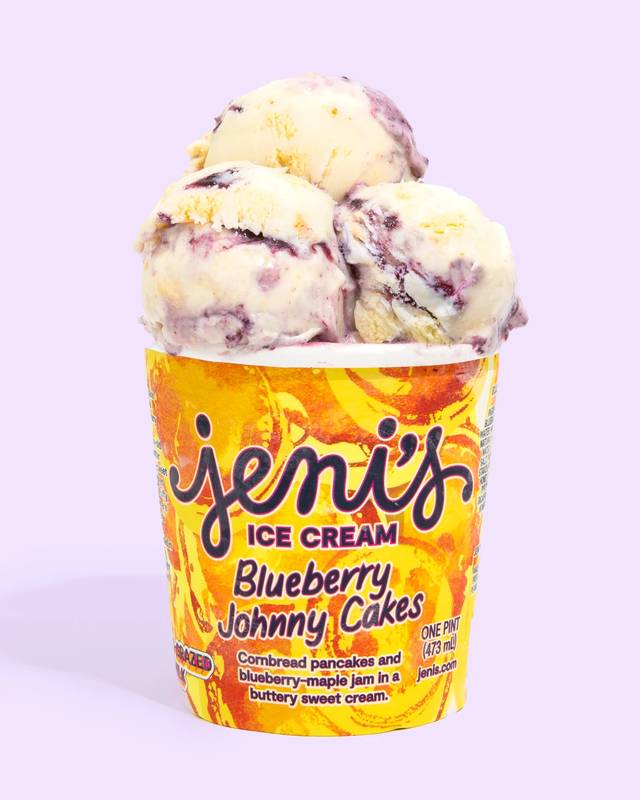 Jeni's Blueberry Johnny Cakes Ice Cream Pint