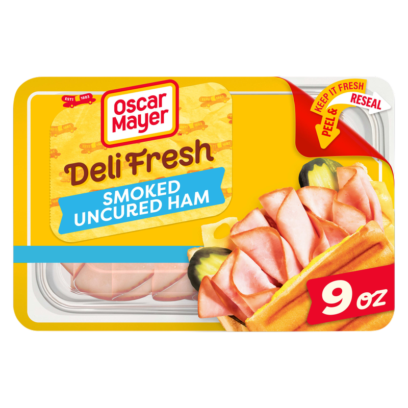 Oscar Mayer Deli Fresh Smoked Uncured Ham Sliced Lunch Meat - 9oz
