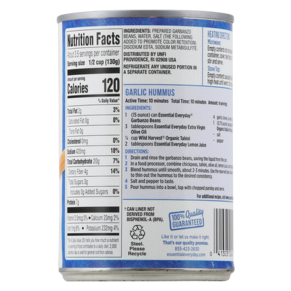 Essential Everyday Garbanzo Beans, 15oz.