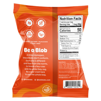 Blobs Orange-Peach Gummies - 1.8 oz
