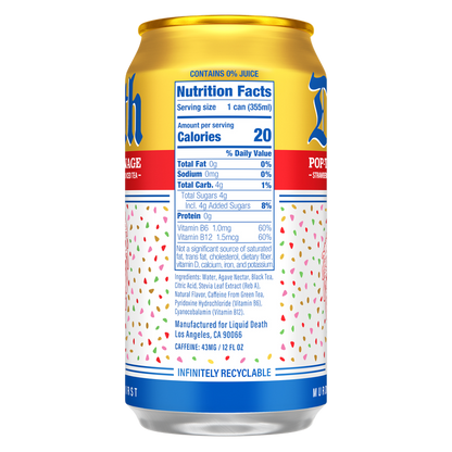 Liquid Death Iced Tea Pop-Tarts™ Carnage 6pk 12oz Can