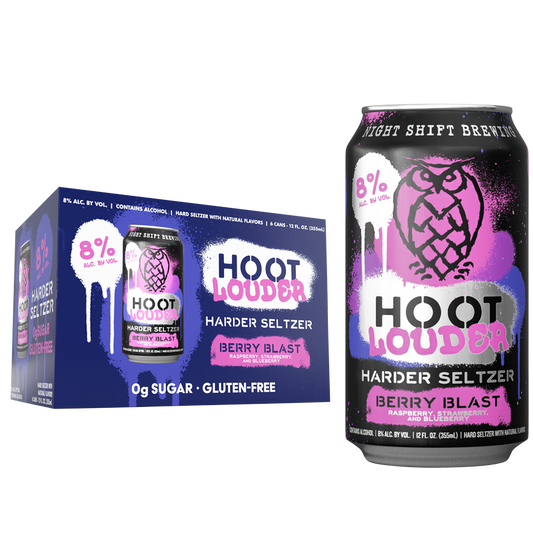 Hoot Louder Berry Blast Hard Seltzer 6pk 12oz Can 8.0% ABV