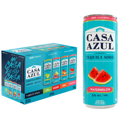 Casa Azul Tequila Soda Variety Pack 8pk 355ml (10 Proof)