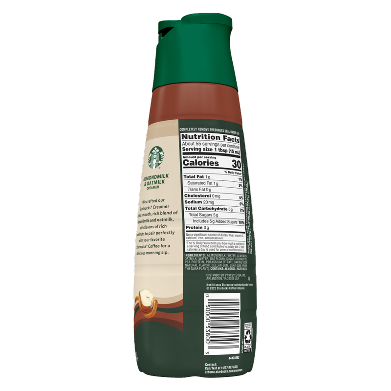 Starbucks Hazelnut Oat Milk Creamer 28oz Btl