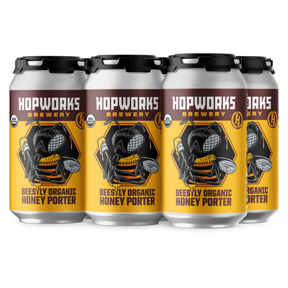 Hopworks Urban Brewery Beestly Honey Porter 6pk 12oz