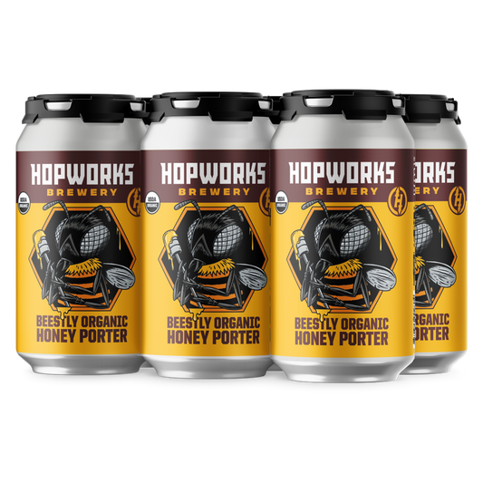 Hopworks Urban Brewery Beestly Honey Porter 6pk 12oz