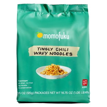 Momofuku Tingly Chili Noodles 5pk 16.75oz