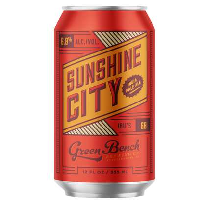 Green Bench Sunshine City IPA 6pk 12oz Can 6.8% ABV