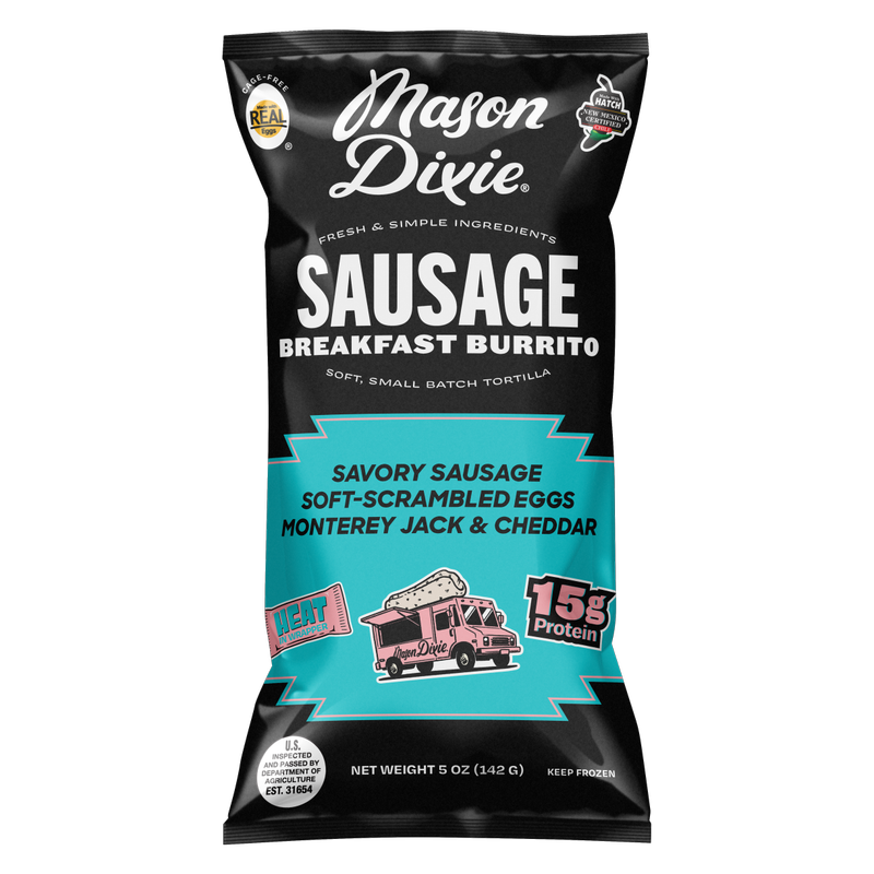 Mason Dixie Sausage Breakfast Burrito