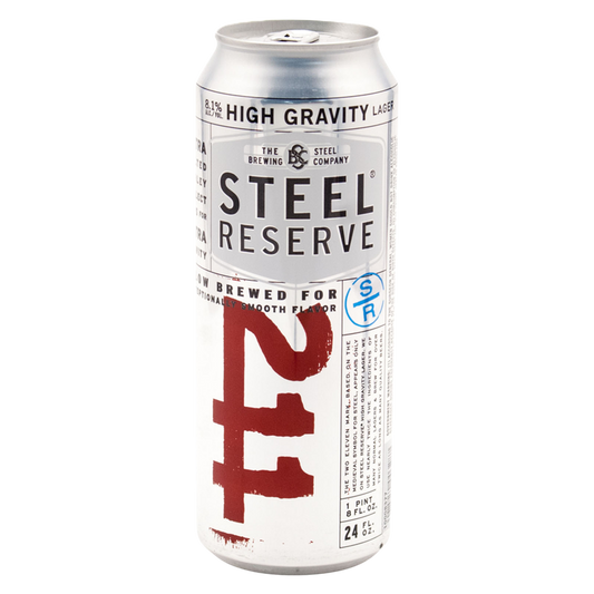 Steel Reserve 211 High Gravity Single 24oz Can 6.1% ABV