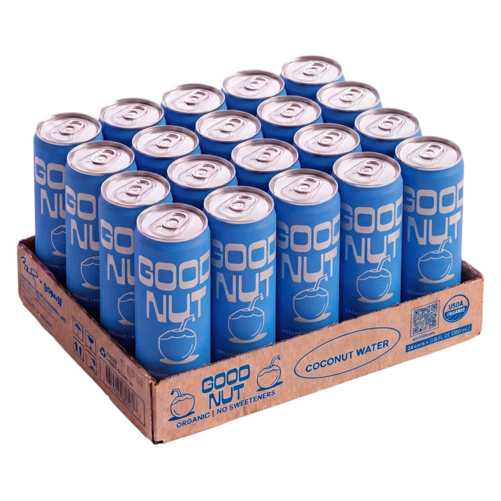 Good Nut Premium Organic Coconut Water 11.8oz Can 24 pack