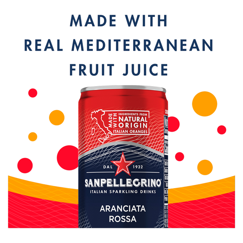 San Pellegrino Aranciata Rossa Blood Orange 6pk 11.15oz Can