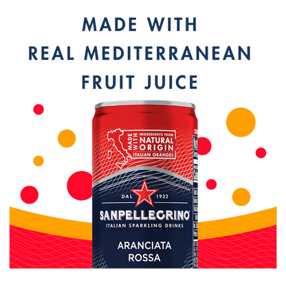 San Pellegrino Aranciata Rossa Blood Orange 6pk 11.15oz Can