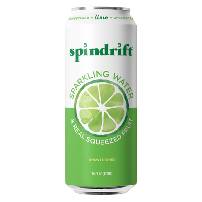 Spindrift Sparkling Water Lime 16oz Can