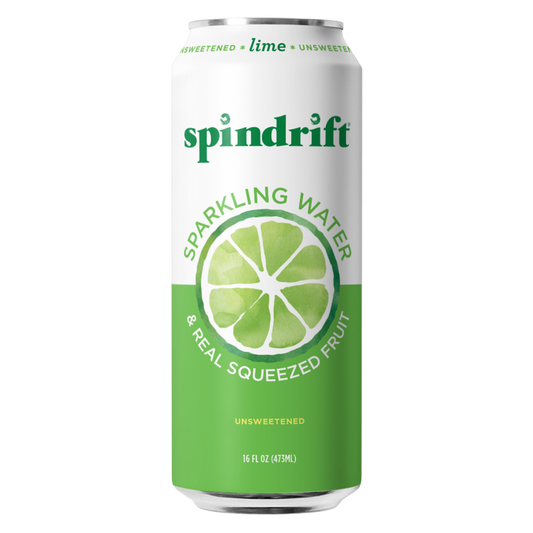 Spindrift Sparkling Water Lime 16oz Can