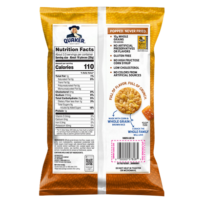 Quaker Rice Crisps Caramel 3.52oz