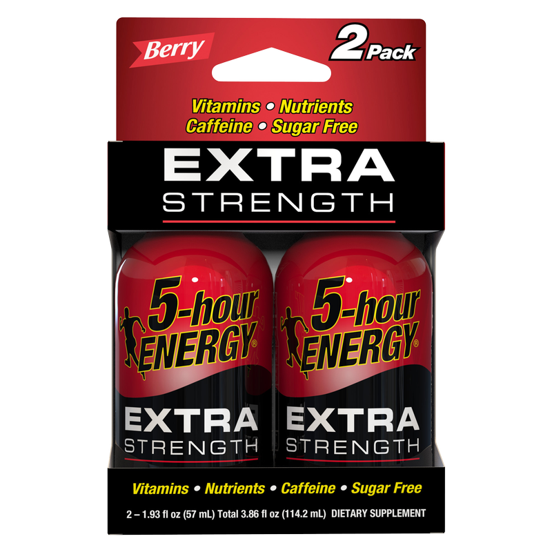 5-hour ENERGY Shot Extra Strength Berry 2pk 1.93oz Btl