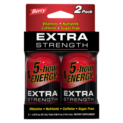 5-hour ENERGY Shot Extra Strength Berry 2pk 1.93oz Btl