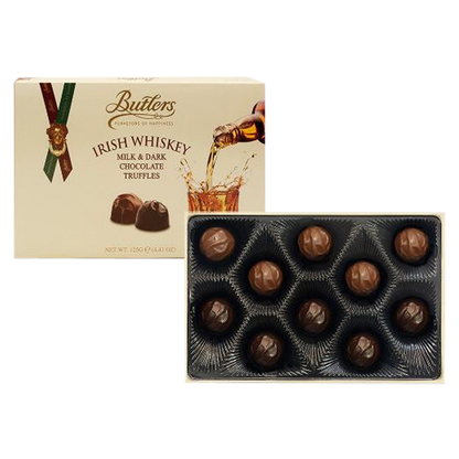 Butler's Irish Whiskey Milk & Dark Chocolate Truffles 4.4oz