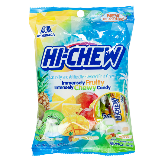 Hi-Chew Tropical Assorted Fruity Chewy Candy 3.53oz