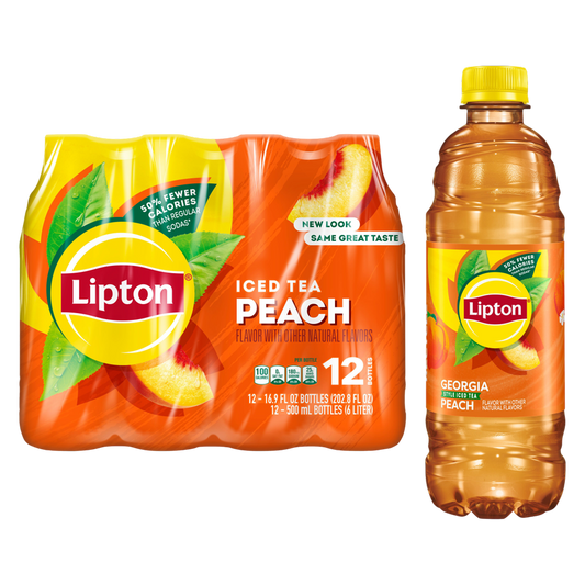 Lipton Iced Peach Tea 12pk 16.9oz Btl