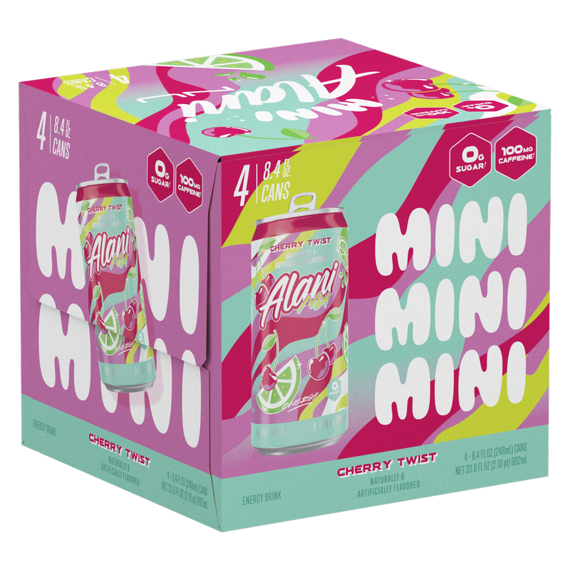 Alani Energy Cherry Twist 4pk 8.4oz Can