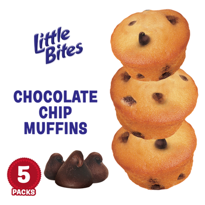 Entenmann's Little Bites Chocolatey Chip Mini Muffins, 5 packs, 7.5 oz