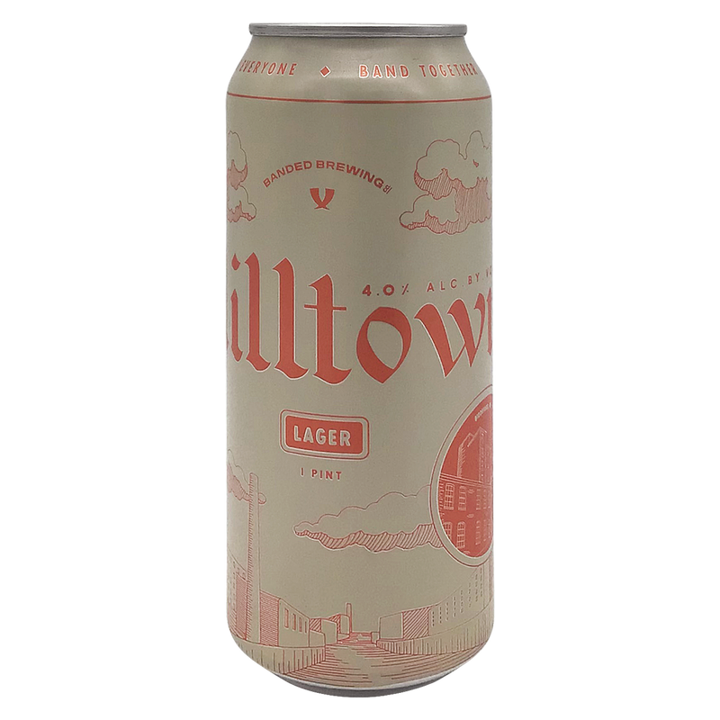 Banded Brewing Milltown Lager 6Pk 16Oz Can 4% Abv