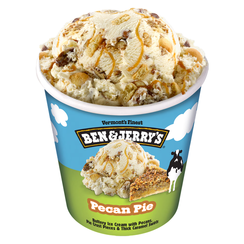 Ben and Jerrys Pecan Pie Ice Cream, 16oz