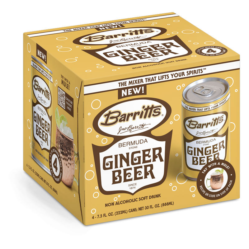 Barritt's Ginger Beer 4pk 7.5oz Can