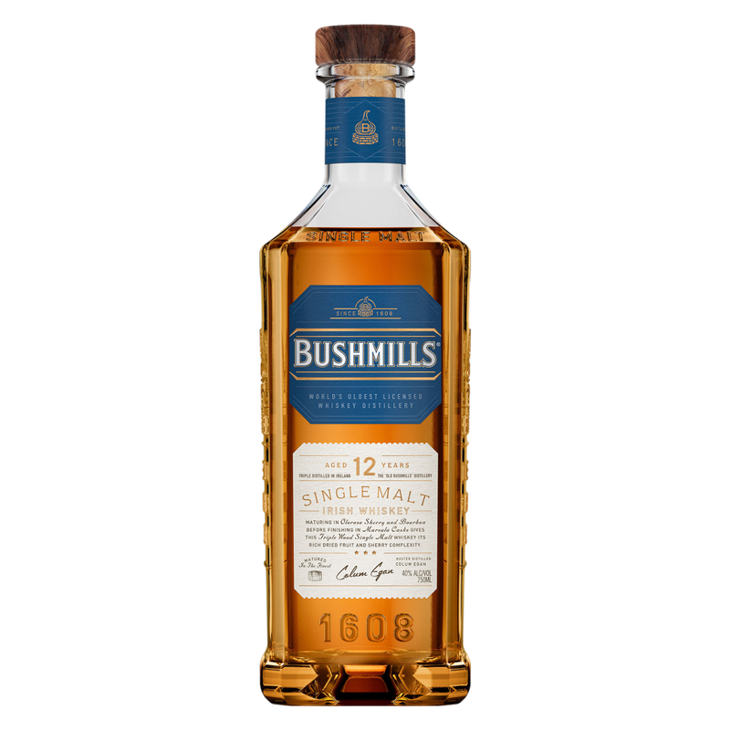 Bushmills 12 Year Irish Whiskey 750ml (80 Proof)