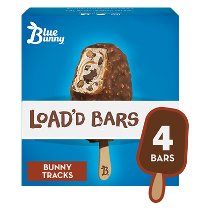 Blue Bunny Bunny Tracks Load'd Bars 4ct