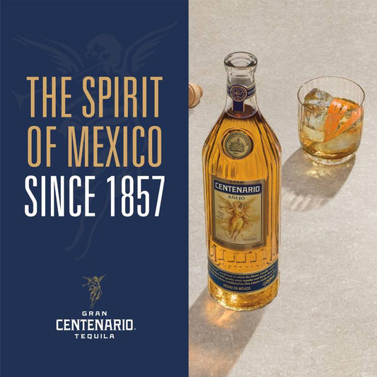 Gran Centenario Añejo with Two Ceramic Coasters Tequila 750ml (80 Proof)
