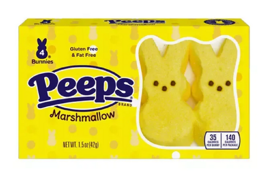 Peeps Yellow Marshmallow Bunnies 4ct, 1.5 oz